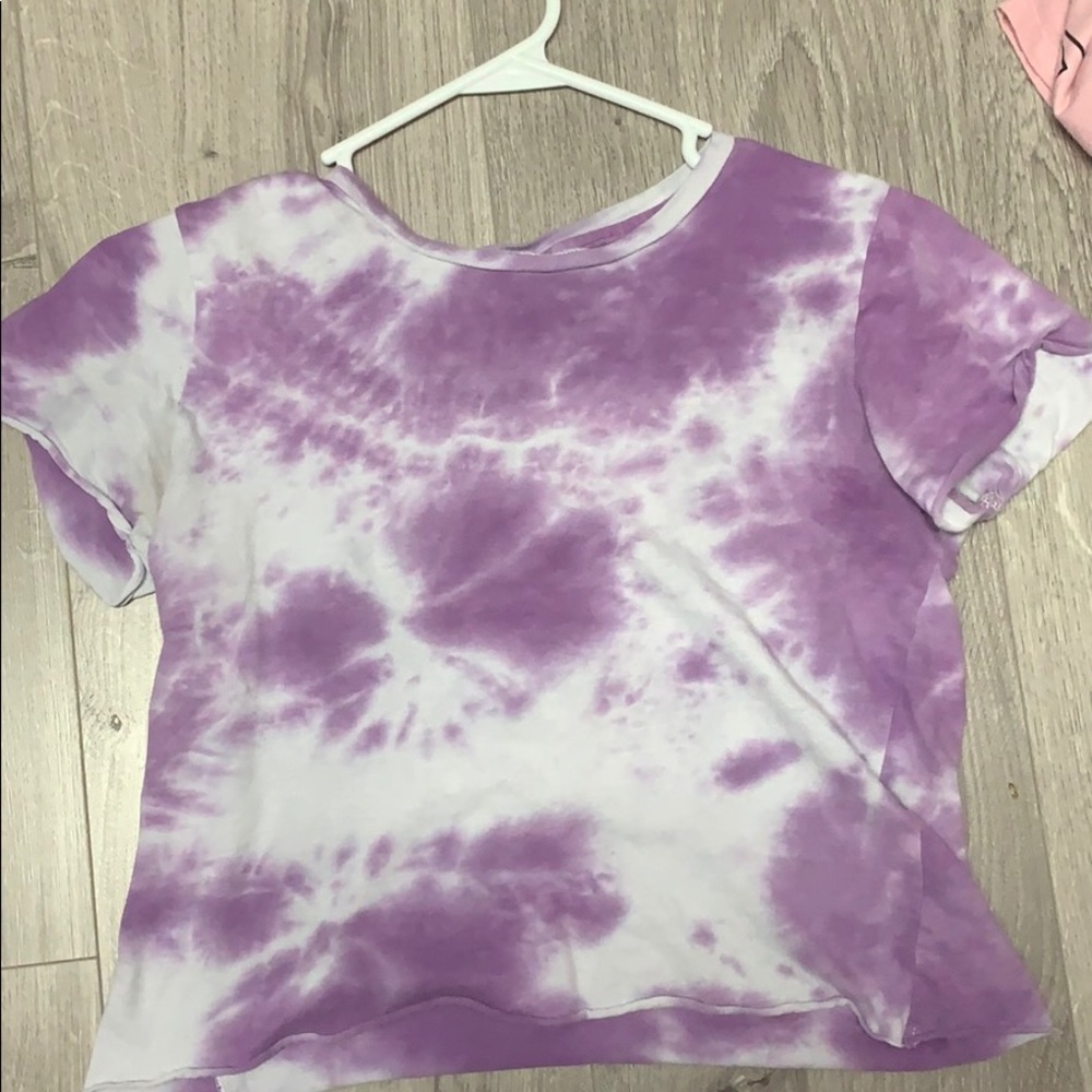 Tie dye purple shirt